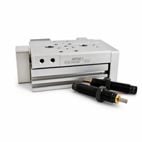 Cilindro Neumático de Mesa Deslizante de Aleación de Aluminio de Doble Acción HLQL12X20SB de Alta Rigidez y Alta Precisión para Transferencia Automatizada