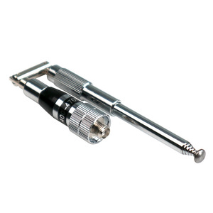 Antena de varilla de ganancia de acero inoxidable telescópica Baofeng para <span class=keywords><strong>Xiaomi</strong></span>, <span class=keywords><strong>walkie</strong></span>-<span class=keywords><strong>talkie</strong></span> de mano universal, comunicación Vertical mejorada - Product Image 1