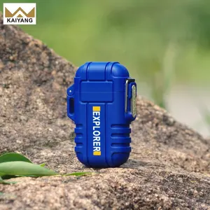 Kaiyang Supplier Emergency Kit Windproof Waterproof USB Rechargeable Flameless Electric Lighter for Outdoor Adventure