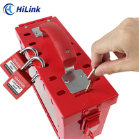 Boîte de verrouillage portable en acier HiLink, certifiée OSHA, pour la gestion des équipements industriels multi-personnes (LOTO)