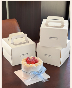 Factory Direct Delivery 3Inch 4 Inch Baked Dessert Portable Packaging Box Basque Mousse Packaging Boxes <strong>Customization</strong> - Product Image 6