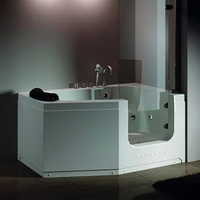 Haute qualité intérieur de plain-pied acrylique hydrothérapie Spa bain à remous fonctions de massage vente en gros en usine pour les personnes âgées baignoires
