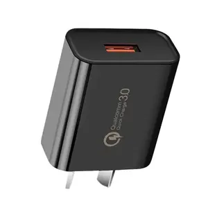 Ce fcc adaptador de energia para viagem, adaptador de carregamento rápido au us eu uk plug qc3.0 carregador de telefone usb de parede para iphone samsung