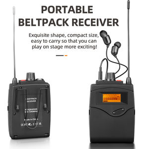 Système de microphone intra-auriculaire sans fil dynamique professionnel TX4 de haute qualité avec suppression du bruit pour la scène - Product Image 4