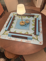Ubin Mahjong Akrilik Solid Cokelat Amerika, Dilukis Tangan dengan Motif Bunga & Simbol Klasik, Hadiah Permainan Papan Koleksi Mewah