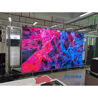 BESCAN~ P2.6 P2.9 P3.91 Layar LED Sewa Indoor Outdoor untuk Panggung Gereja 500x500mm Video Wall Warna Penuh