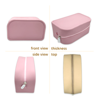 Sac cosmétique pliable en silicone de grande capacité avec porte-cartes Hot New Waterproof Coin Purse