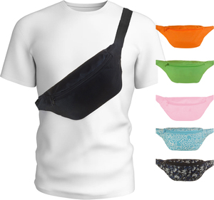 Sac banane personnalisé coloré d'entraînement pour hommes et femmes en toile bon marché pour la course à pied en gros - Product Image 1