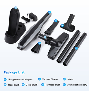 Portable Cordless Handheld <strong>Vacuum</strong> <strong>Cleaner</strong> with Brushless Motor Easy-to-Store Base Adapter Charging for <strong>Car</strong> Use