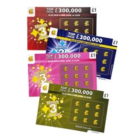 Cartes à gratter personnalisées sérigraphiées, cartes de loterie révélatrices, cartes à gratter marketing, cartes en papier cartonné fantaisie