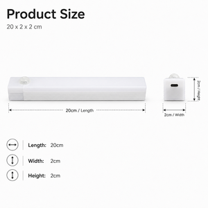 Lumière sous-armoire à détecteur de mouvement rechargeable, lumière LED sans fil pour placard, lampe de cuisine à intensité variable 3 couleurs, OEM ODM - Product Image 5