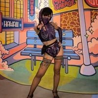 هيكل عظمي أرجواني زي هالوين للنساء الكبار الهذيان من قطعتين الزي لوازم الحزب الترويجية - Product Image 5