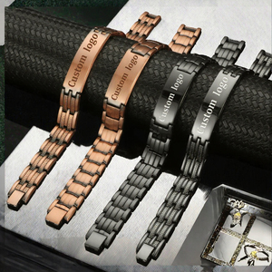 Gelang Nama Kustom Terbuat dari Tembaga Murni Terapi Magnet untuk Meredakan Nyeri Arthritis Jam Tangan dan Gelang Perhiasan yang Dipersonalisasi dan Dikustomisasi - Product Image 2