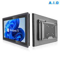 Panel PC Industrial Sin Ventilador de 15.6 Pulgadas, Computadora Todo en Uno, Intel N100 J6412, IP65 Resistente al Agua, Pantalla Táctil, Automatización de Fábrica, SSD
