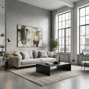 Papier Peint en Liège Doré de Luxe, Revêtement Mural Moderne en Liège Naturel, Papier Peint Texturé Durable à Feuille d'Or pour Appartements et Hôpitaux, Style Zen Haut de Gamme - Product Image 2