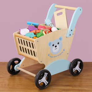 Chariot de transport multifonctionnel Ours, jouet éducatif pour couper les fruits et légumes, jeux d'apprentissage pour enfants, tout-petits garçons et filles - Product Image 3
