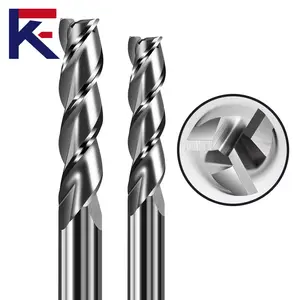 Kf Carbide 55 Hrc Lange Handgreep 3 Fluiten Frees Voor Aluminium