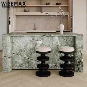 WISEMAX mobilya fransız tarzı tasarım ev mobilyası ahşap çerçeve yumuşak koltuk yuvarlak siyah sandıklı tabure sandalye daire otel için - Product Image 4