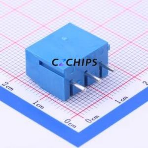 WJ300V-5.0-3P Screw Terminal Block Through hole Component (THT),P=5mm Connector 1x3P 5mm Blue Through Hole - Product Image 1