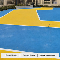 Granulés de caoutchouc EPDM Runsure Heavy Duty Nolp Free Sample avec liant polyuréthane, écologiques, absorbant les chocs et imperméables