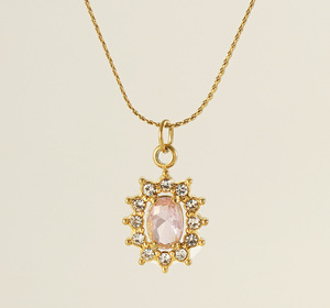 Colar com Pingente de Zircônia em Aço Inoxidável Banhado a Ouro 18K N49T, Formato Coração, Redondo e Quadrado, Choker Delicado, Joia à Prova d'Água e Não Desbota - Product Image 6