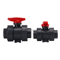 Fabricant de vanne à bille en plastique série OEM 2 voies 3 voies toutes tailles PVC PPH PVDF vanne à bille pour tuyau d'eau