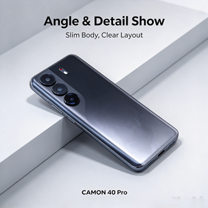 โทรศัพท์มือถือ Camon 40 pro รองรับซิมคู่ หน้าจอโค้ง ระบบปฏิบัติการแอนดรอยด์ หน่วยความจำ 8GB+128GB กล้อง 108MP รับผลิตแบบ OEM ODM พร้อมบริการพิมพ์โลโก้ ขายส่ง สมาร์ทโฟน 5G ปลดล็อคแล้ว - Product Image 5