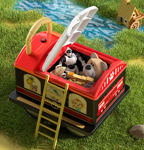 Детский игрушечный поезд BKL, От 2 до 4 лет и От 5 до 7 лет унисекс на батарейках, уличный пластиковый автомобиль с 5-7 аксессуарами - Product Image 4