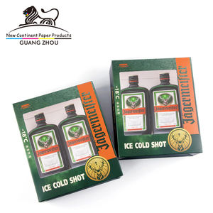 بسعر الجملة صندوق ويسكي فاخر مفرغ من الخمور مجموعة مشروب ورقي صندوق نبيذ مموج - Product Image 2