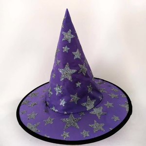 Sombreros de Bruja Morados Unisex para Niños, Directo de Fábrica, Tallas S/M/L/XL/XXL, Disfraz de Halloween, Accesorios para Fotos de Películas y Televisión, Venta al por Mayor - Product Image 4