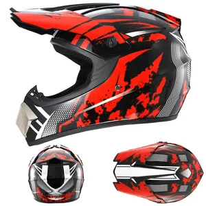 2023 Brand New customization Hot Selling ABS material ECE certified full face helmet motocross helmet professional head helmet