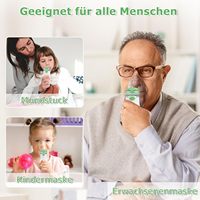 FITCONN Nouvel appareil médical d'inhalation, inhalateur portable, nébuliseur numérique pour enfants et adultes