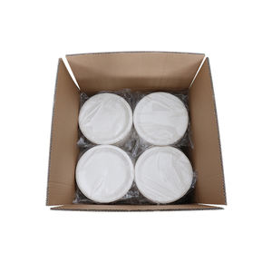 Assiette ronde biodégradable sans PFAS de 7 pouces en canne à sucre, assiette jetable pour fête - Product Image 6