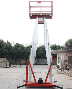 Elevador de Aluminio de Doble Mástil o Elevador de Dos Postes Fabricado en Aleación de Aluminio para Trabajos Aéreos - Product Image 4