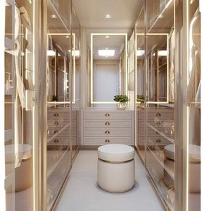 CBMmart Italian Luxury Custom <strong>Big</strong> Wardrobe <strong>Closet</strong> Room Cabinet Walkin Double Glass Sliding Wardrobe Doors Design - Product Image 1