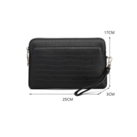 Sac à main en cuir véritable luxueux personnalisé à la vente chaude pour hommes