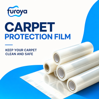 Film de protection Furoya avec couche imperméable LLDPE, adhésif facile à retirer, qualité machine, souple, largeur 60 cm