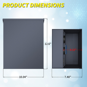 Receptáculo de RV para exteriores resistente a la intemperie con interruptor de 20 30 y 50 amperios, caja de Panel de toma de corriente de RV temporal no medida precableada para gris - Product Image 3