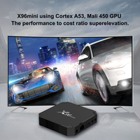 Alta calidad X96 mini Android 7.1.2 Amlogic S905W Quad Core 2GB 16GB set top TV box