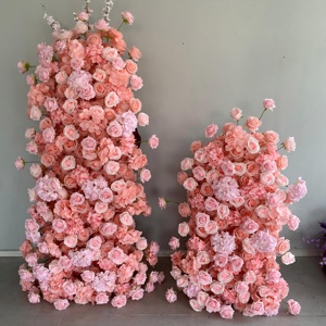 Panel <span class=keywords><strong>de</strong></span> Arco <span class=keywords><strong>de</strong></span> Flores Artificiales Ecológicas Hechas a Mano con Tacto Real <span class=keywords><strong>de</strong></span> Seda, Verde, <span class=keywords><strong>de</strong></span> 7-8 pies <span class=keywords><strong>de</strong></span> Altura, para Bodas y Fiestas - Product Image 3