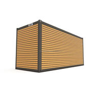 Oficina Contenedor Prefabricada de 20 pies, Desmontable, con Característica Impermeable para Gimnasio y Supermercado