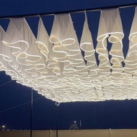 Cortinas de Tela con Tiras LED para Decoración de Techos de Hoteles y Bodas, en Oferta