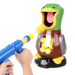 Sıcak satış çekim ördek hedef ağız oyuncak güvenlik yumuşak kurşun silah elektronik puanlama oyunu etkileşimi rekabetçi oyun