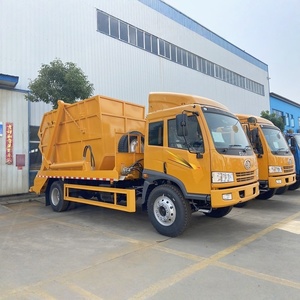 Camion benne basculante FAW 6 tonnes 8 tonnes 4x2 manuel diesel Euro 2 pour collecte des déchets - Product Image 1