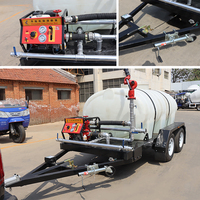 Portable mobile de remorque de réservoir d'eau de ferme 3000L avec la pompe à haute pression