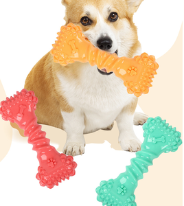 Giocattolo per Cani in <span class=keywords><strong>TPR</strong></span> Resistente ai Morsi con Suono, per Pulizia Denti e Interazione - Product Image 1