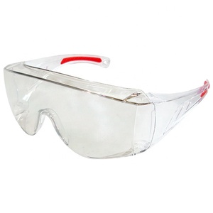 ANSI Z87.1 Monture de sécurité Lentille PC transparente CE EN166 Lunettes de protection avec embouts PVC - Product Image 2