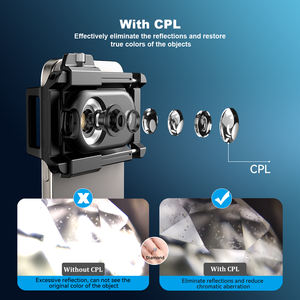 APEXELNEWミニポケット携帯電話顕微鏡レンズ100X150X200Xマクロ倍率LED顕微鏡3in1レンズキット - Product Image 5