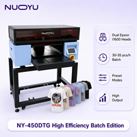 Nouvelle imprimante DTG haute efficacité 30-35 pièces/h, machine d'impression textile A3 avec encre pigmentée pour la production de t-shirts