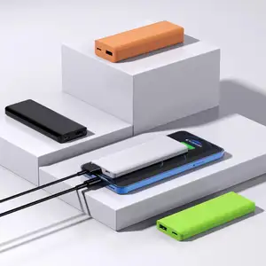 2021新潮超薄3000mAh 5000mAh 10000mAh type-c li-聚合物外部电池组移动电源适用于iphone 12/12 pro